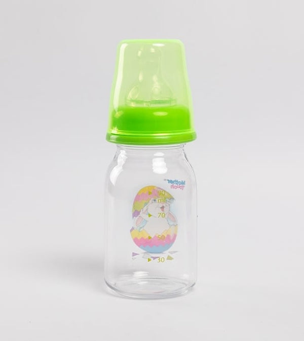 Bebina Strawberry Baby Bottle 50mm Caliber Flow: +0M Light Green, 90ml