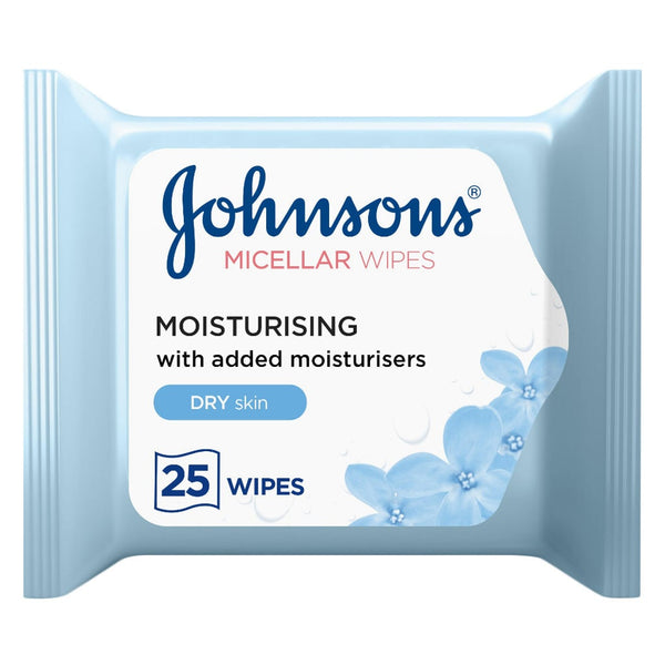 Johnsons Facial Micellar Wipes Dry Skin 25 pcs