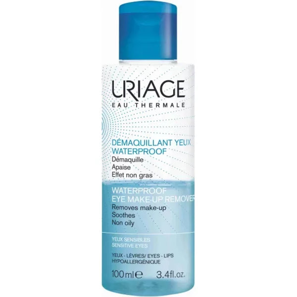 Uriage Hypoallergenic Waterproof Eye Makeup Remover for Sensitive Skin, 100ml