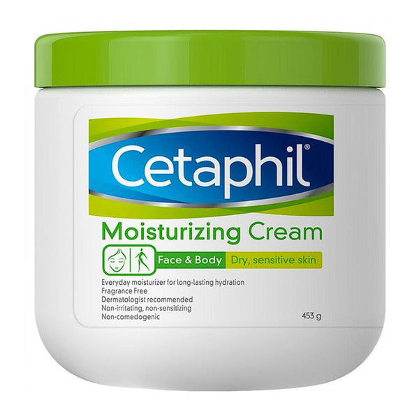 Cetaphil Hypoallergenic Moisturizing Face & Body Cream for Dry & Sensitive Skin, 453g