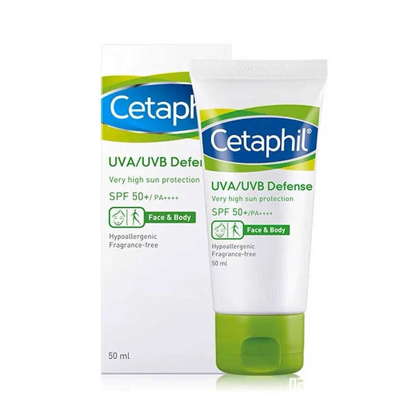 Cetaphil Hypoallergenic Light Sunscreen for Face & Body with Very Sensitive & Oily Skin SPF50+, 50ml