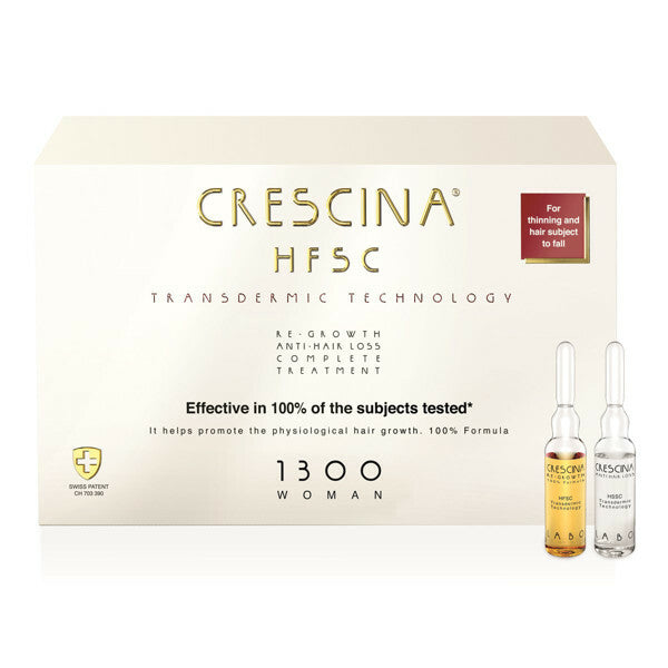 Crescina HFSC 1300 Women Hair Treatment 10 Plus 10 x 3.5 Ml Vials