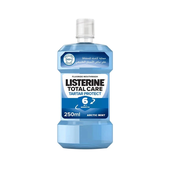 Listerine Total Care Tartar Protect Arctic Mint Fluoride Mouthwash, 250ml