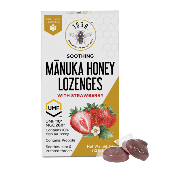 1839 Manuka Honey Strawberry Lozenges 12 pcs
