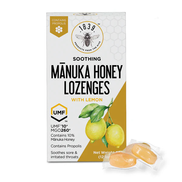 1839 Manuka Honey Lozenges with lemon 12 pcs