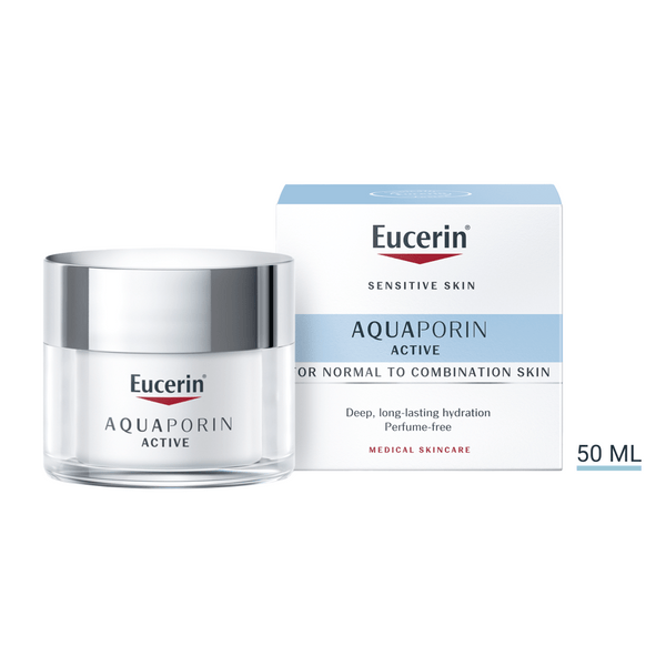 Eucerin Aquaporin Hydrating Face Cream for Sensitive & Normal to Combination Skin, 50ml