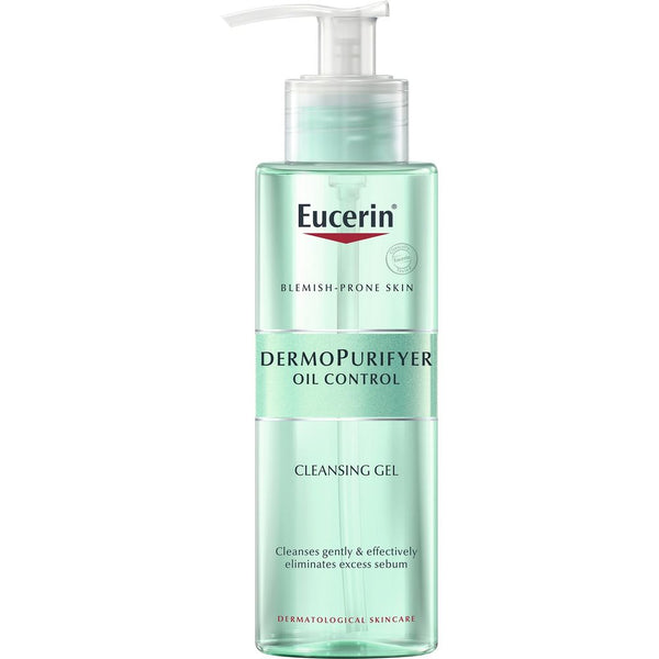 Eucerin DermoPurifyer Oil Control Facial Cleansing Gel for Blemish Prone Skin, 200ml