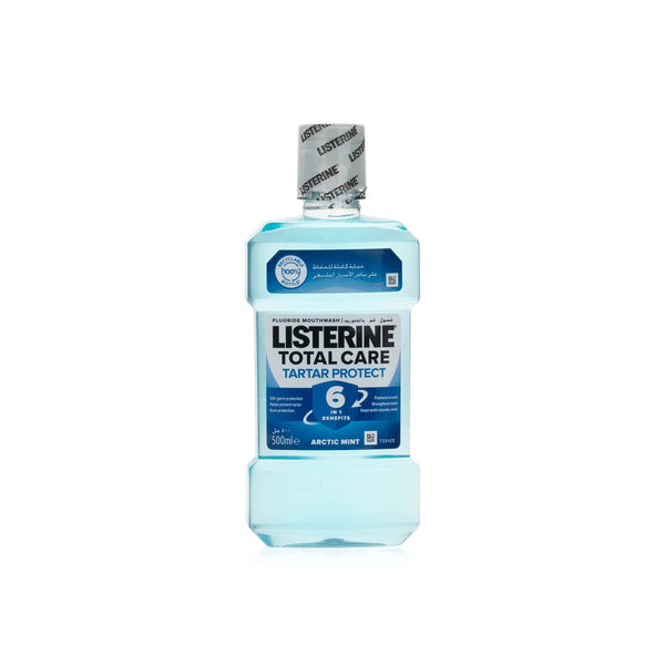 Listerine Total Care Tartar Protect Mouthwash Arctic Mint Flavor, 500ml