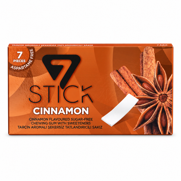 7 Stick Cinnamon Gum 7 Pieces