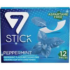 7 stick peppermint gum 12 pcs