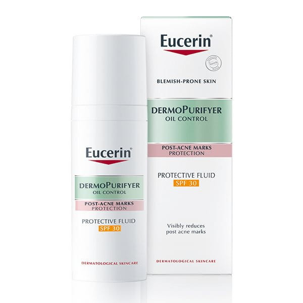 Eucerin DermoPurifyer Oil Control SPF30 Protective Face Fluid for Post-Acne. 50ml