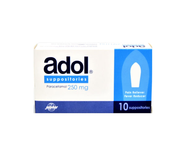 Adol 250 Mg Suppositories 10 Pieces