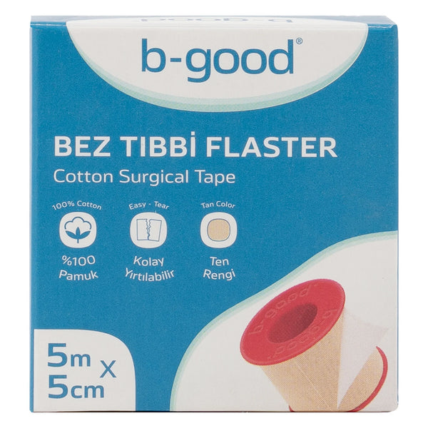B-Good Cotton Surgical Tape, 5mx5cm
