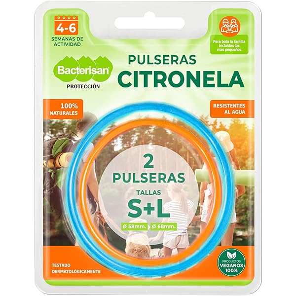 Bacterisan Anti Mosquito Bracellets 2 Pcs