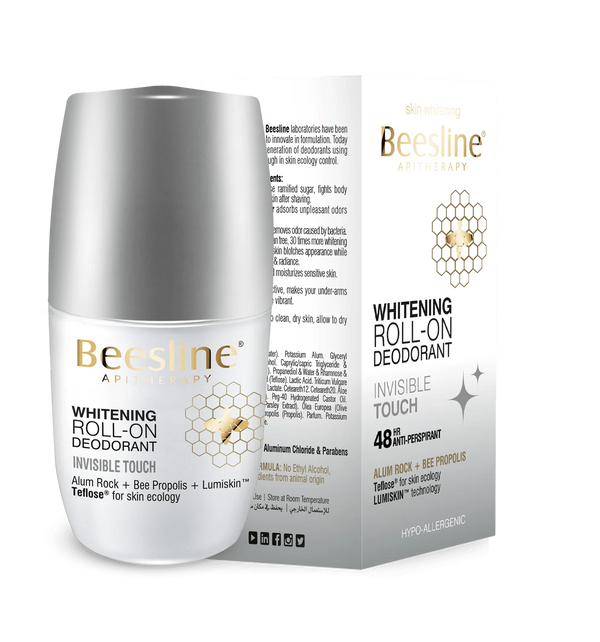 Beesline Apitherapy Invisible Touch Whitening Roll-On Deodorant, 50ml
