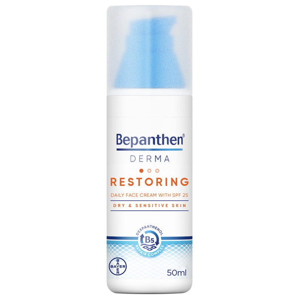 Bepanthen Derma Repairing & Restoring Daily Face Cream SPF25, 50ml
