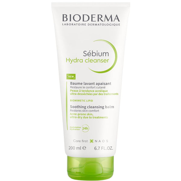 Bioderma Sebium Hydra Cleanser Soothing, Restoring & Hydrating Cleansing Balm for Acne-Prone & Ultra Dry Skin, 200ml