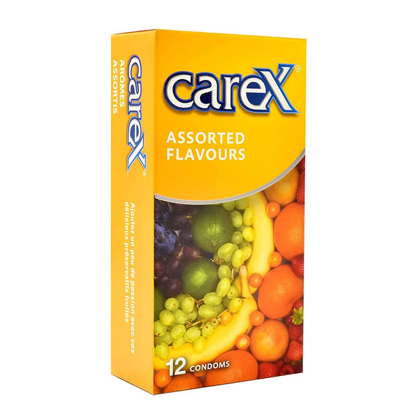 Carex Assorted Flavors Condoms, 12 Condoms