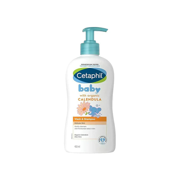 Cetaphil Baby Calendula Wash And Shampoo Plump 400 ML