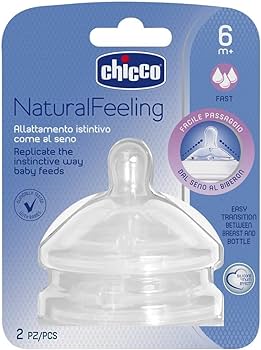 Chicco Natural Feeling, 6 Months, 2 Pieces