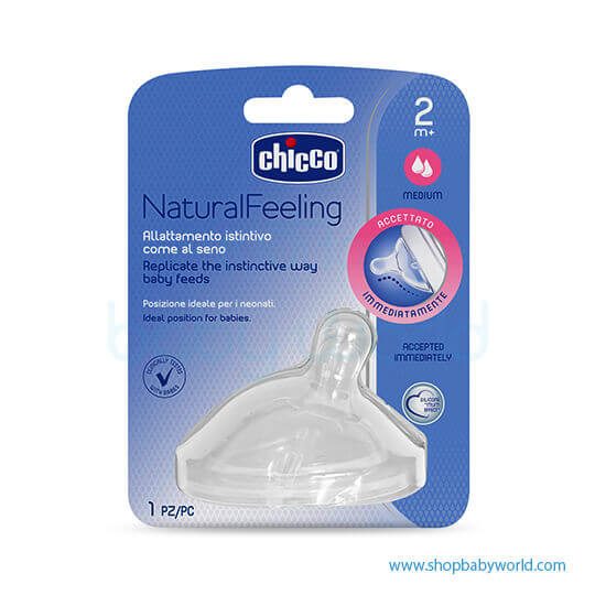 Chicco Natural feeling 2 medium teats 2m+