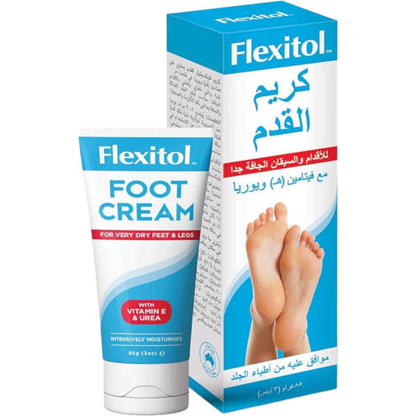 Flexitol Foot Cream with Vitamin E & Urea for Very Dry Feet & Legs, 85g