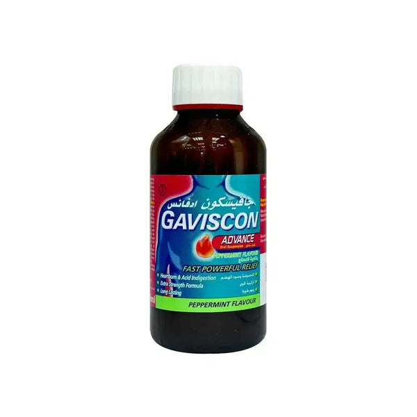 Gaviscon Advance Peppermint Flavour Fast Powerful Relief Liquid, 300ml