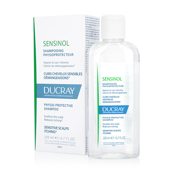 Ducray Sensinol Physio-Protective Treatment Shampoo for Sensitive & Itchy Scalp, 200ml