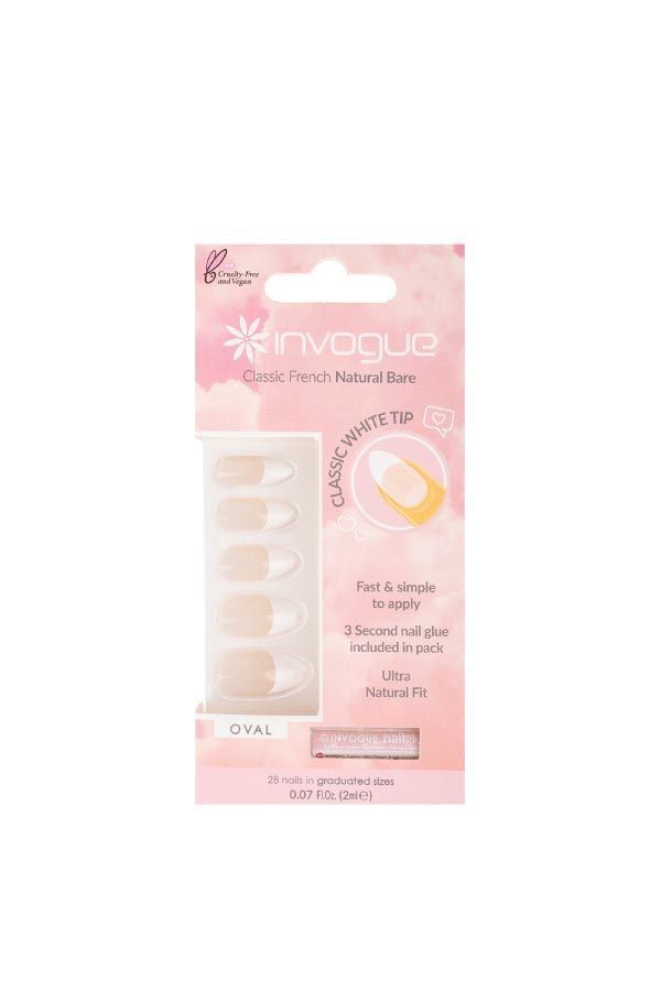 Invogue Classic frensh Natural pink nails
