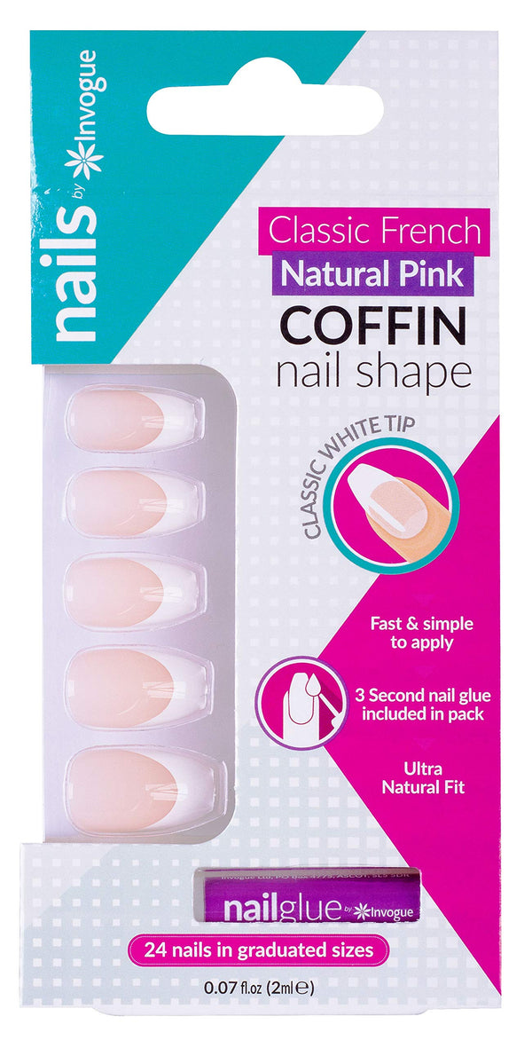 Invogue coffin classic frensh 28 Nails
