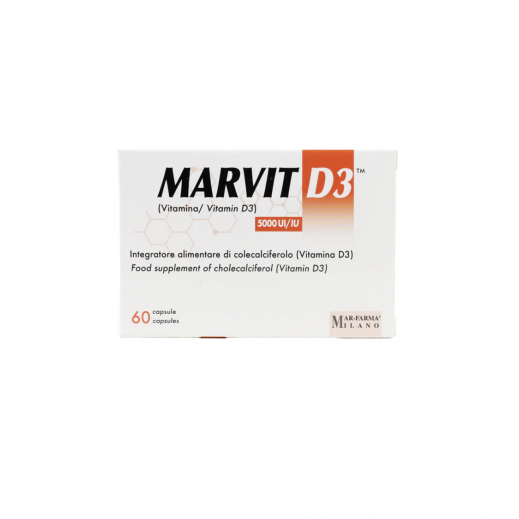 Marvit D3 5000 IU 60 Capsules