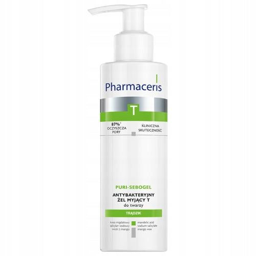 Pharmaceris T Puri-SeboGel Antibacterial Face Gel-Wash190 ml
