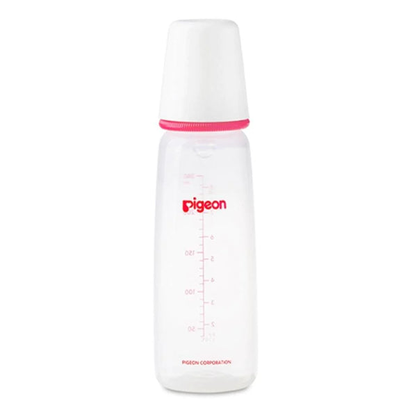 Pigeon Plastic Feeding Bottle 240 ml (White Cap)