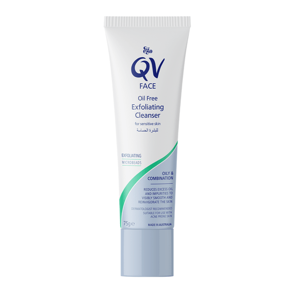 QV Face oil free Exfoliating cleanser 75 g