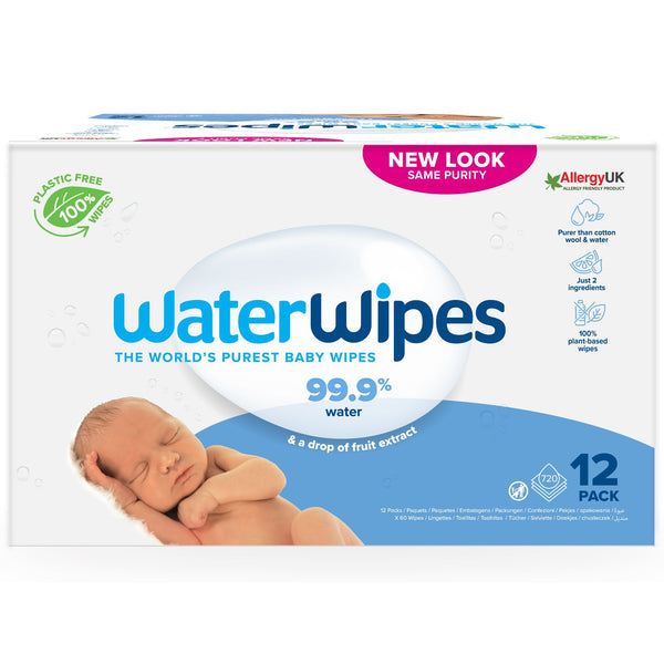 Waterwipes Mega Value Pack Wipes 60 pcs x 12 Pack