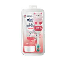 aiwibi toothbrush & strawberry toothpaste kit