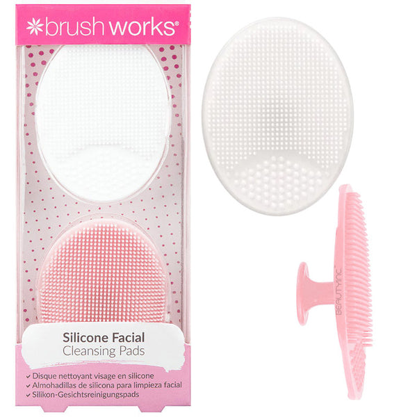 Brushworks Silicone Facial Cleansing Pads 2 Pieces