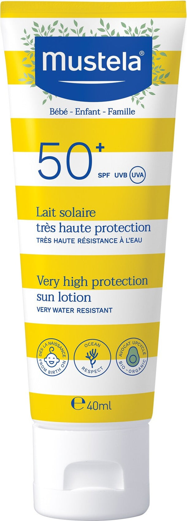 Mustela 50+ Very High Protection Sun Lotion, 40ml