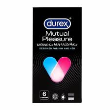 Durex Mutual Pleasure Condoms, 6 Pieces