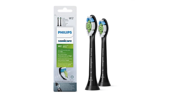 Philips SoniCare W2 Optimal White Toothbrush Heads - Black
