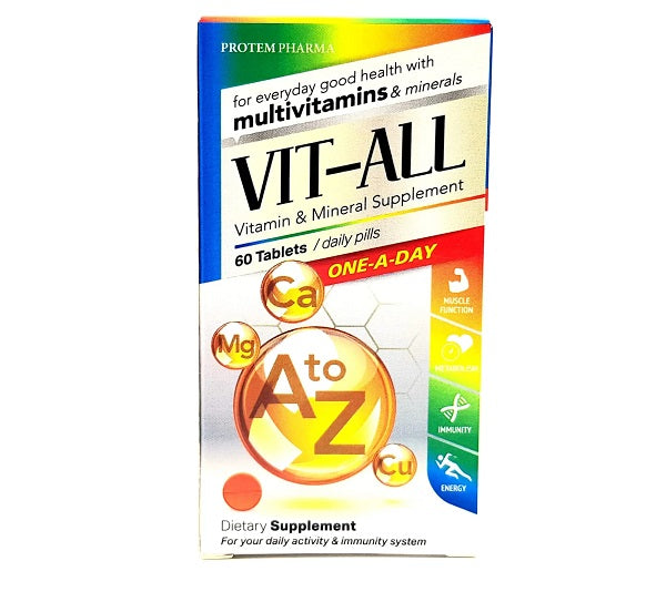 protem pharma vit-all multivitamin 60 Tablets