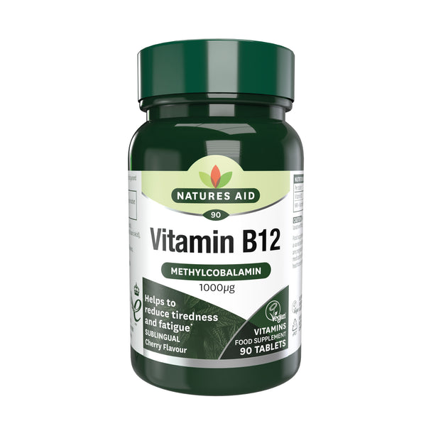 Natures Aid Vitamin B12 1000ug (Sublingual) 90 tablets