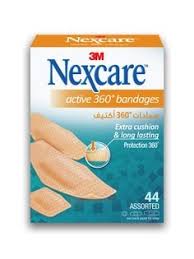 Nexcare Active 360' Assorted Bandages 44 Pcs