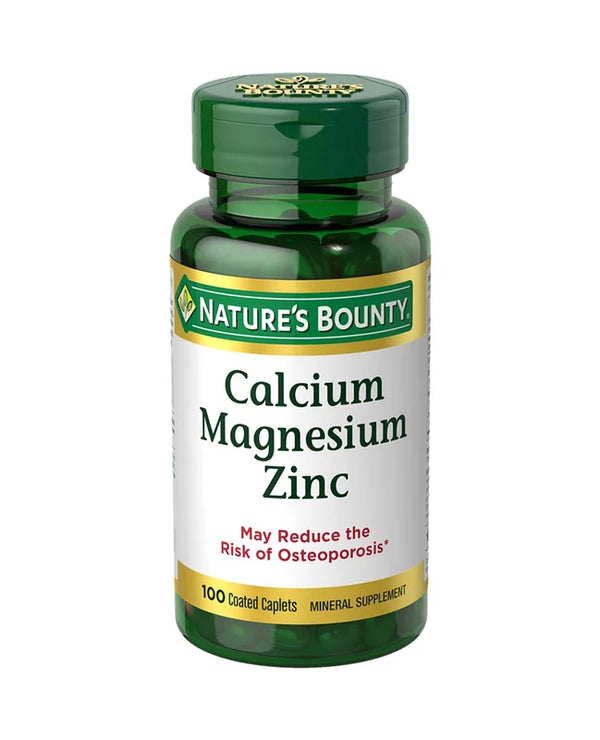 Nature's Bounty Calcium Magnesium Zinc 100 Tablets