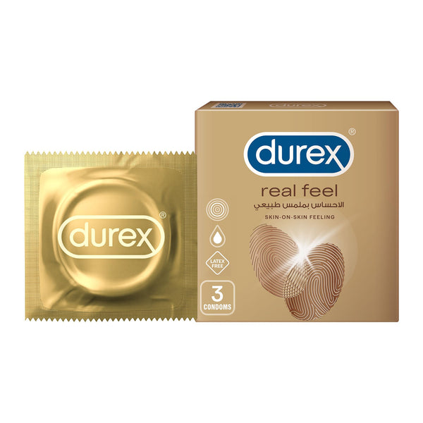 Durex Real Feel Condom, 3 Pieces