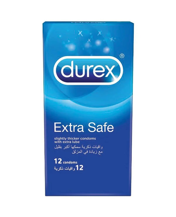 Durex Extra Safe Condoms for Men, 12 Pieces