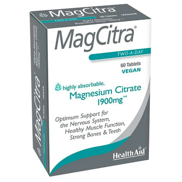 HealthAid MagCitra 1900 mg 60 Tablets