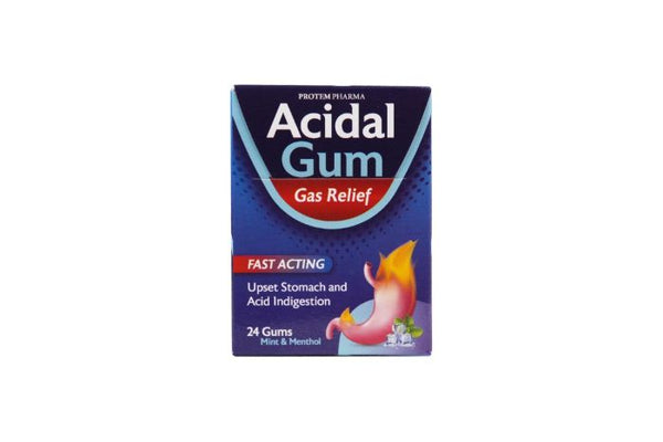 Protem Pharma Acidal Gas Relief, 24Gums