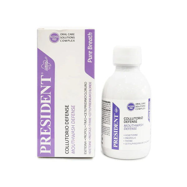President Pure Breath Defense Mouthwash 200 Ml