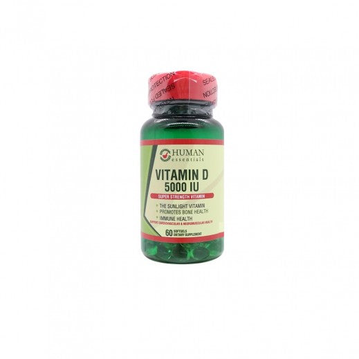 Human Essentials Vitamin-d 5000 Iu 60 Softgels